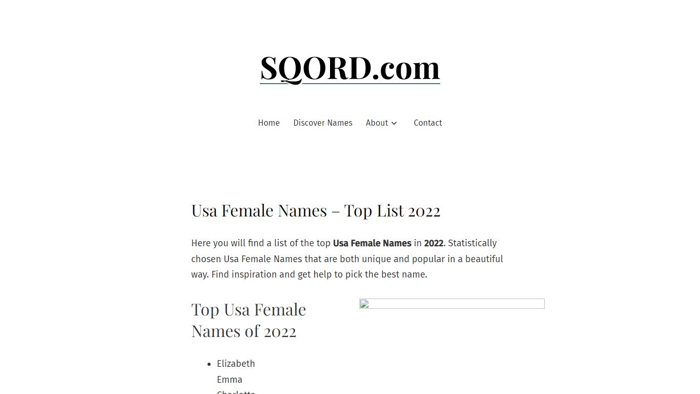 Usa Female Names - 100% Best Names 2022 - SQORD
